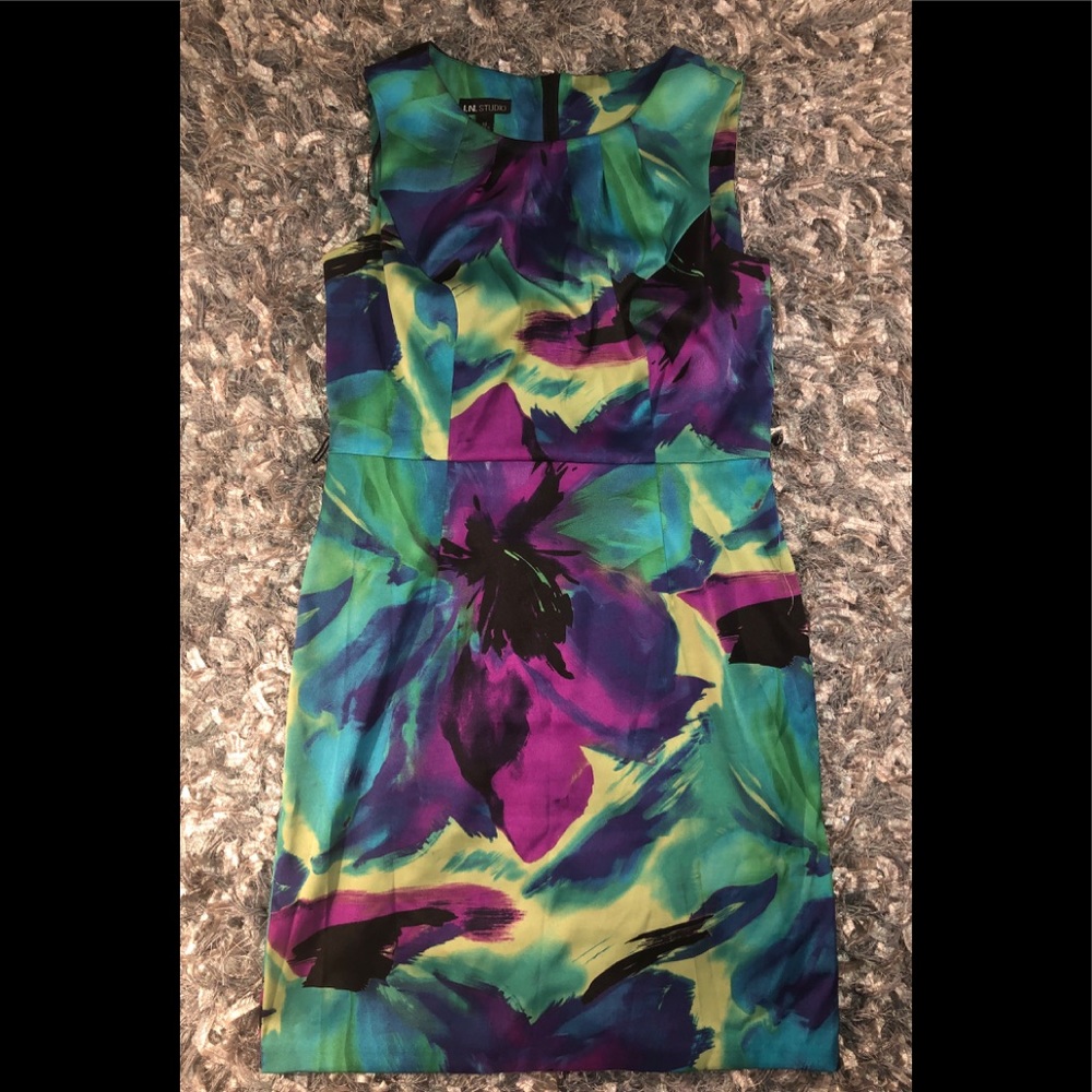 I.N. Studio Colorful Pattern Dress